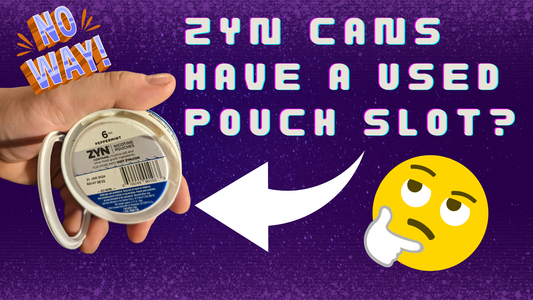 Did you guys know that zyn cans have a used pouch slot?